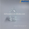 30ml Clear empty unique square shape glass perfume bottles with screw cap